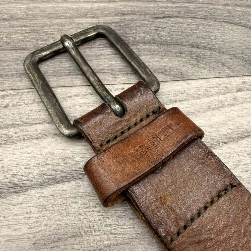 Diesel Brown Leather Belt
